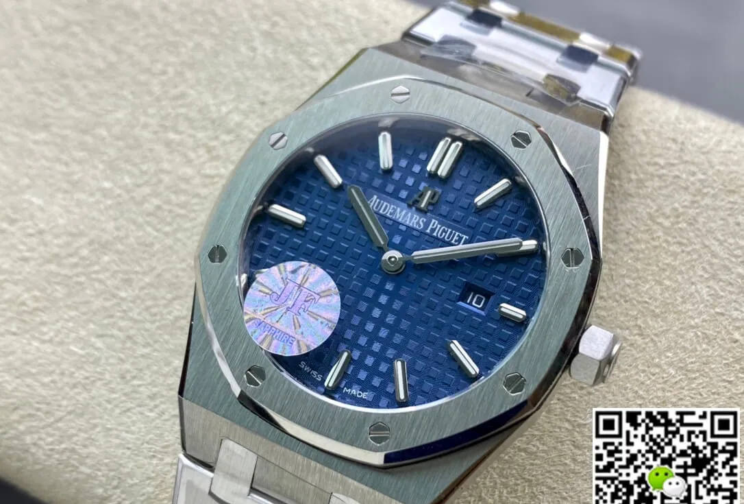 Audemars Piguet Royal Oak 67650ST.OO.1261ST.01 JF Factory 1:1 Best Edition Replica Watch Blue Dial Swiss Quartz